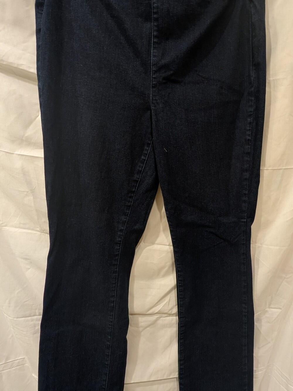 NYDJ SpanSpring Lift Tuck Pull-On Straight Jeans Dark Wash 1XT Tall Plus Size
